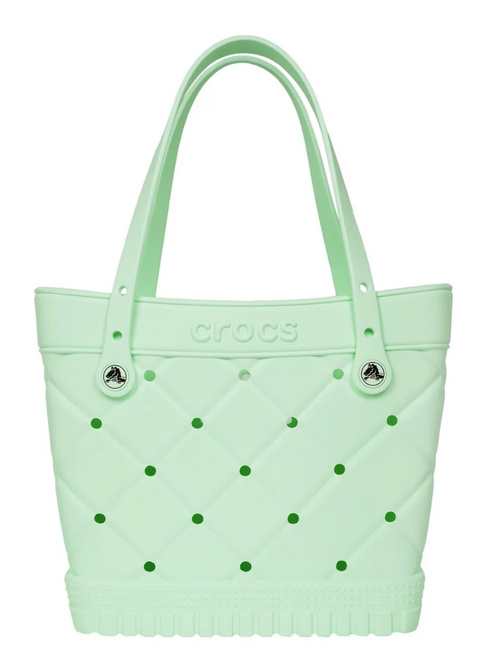 CROCS Light Mint Quilted Tote